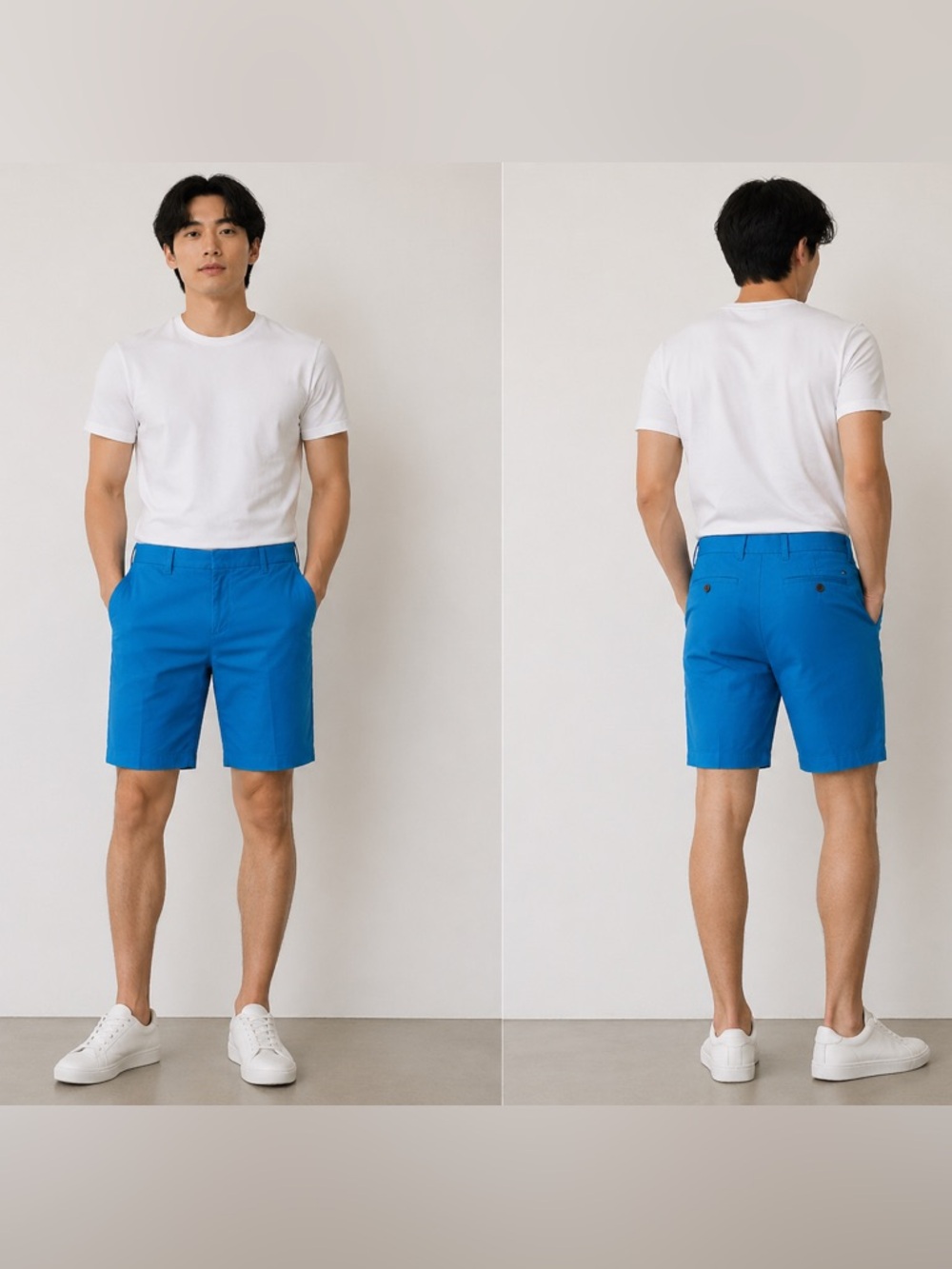 Tommy Hilfiger Bright Blue Flat Front Shorts
